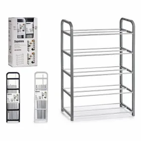 Shoe Rack Kipit White Black Grey Metal Steel polypropylene 68 x 3,5 x 18,5 cm 68 x 3 x 18,5 cm